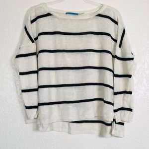Alice + Olivia linen cotton blend sweater sz. M